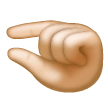 Pinching Hand: Light Skin Tone on Samsung