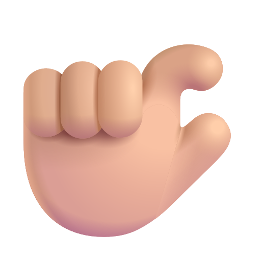 Pinching Hand: Medium-Light Skin Tone on Microsoft 3D