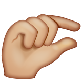 Pinching Hand: Medium-Light Skin Tone on WhatsApp
