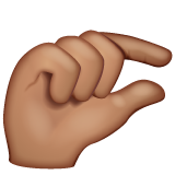 Pinching Hand: Medium Skin Tone on WhatsApp