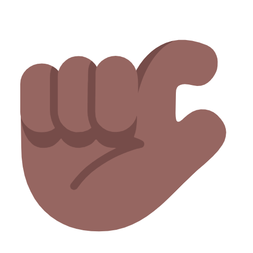 Pinching Hand: Medium-Dark Skin Tone on Microsoft Fluent