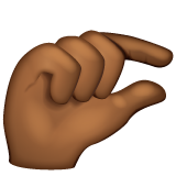 Pinching Hand: Medium-Dark Skin Tone on WhatsApp