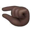 Pinching Hand: Dark Skin Tone on Samsung