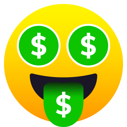 Money-mouth Face on JoyPixels