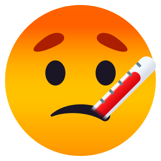 Face With Thermometer on JoyPixels