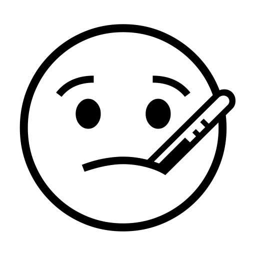 Face With Thermometer on Noto Emoji