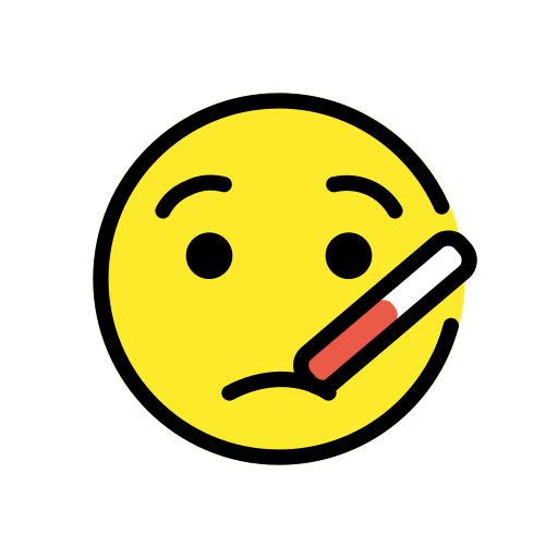 Face With Thermometer on OpenMoji