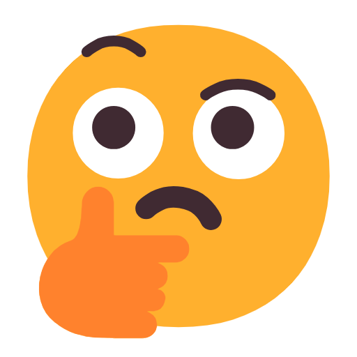 Thinking Face on Microsoft Fluent