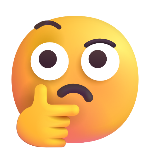 Thinking Face on Microsoft 3D