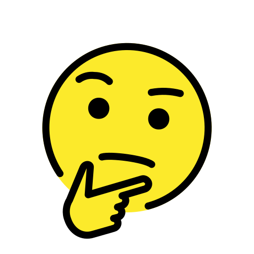 Thinking Face on OpenMoji