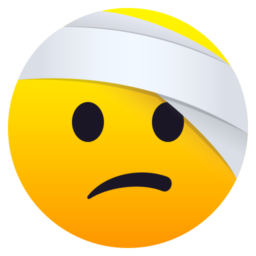 Face With Head-bandage on JoyPixels