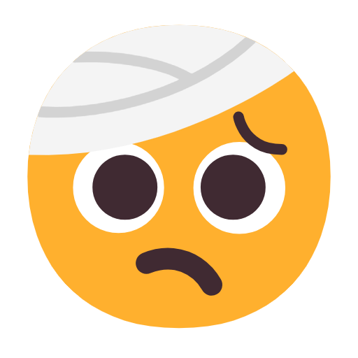 Face With Head-bandage on Microsoft Fluent