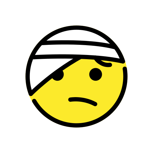 Face With Head-bandage on OpenMoji