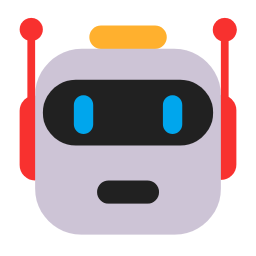 Robot Face on Microsoft Fluent