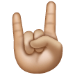 Sign Of The Horns: Medium-Light Skin Tone on Samsung