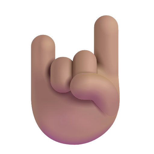 Sign Of The Horns: Medium Skin Tone on Microsoft 3D