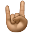 Sign Of The Horns: Medium Skin Tone on Samsung