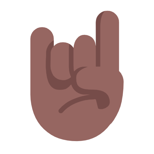 Sign Of The Horns: Medium-Dark Skin Tone on Microsoft Fluent