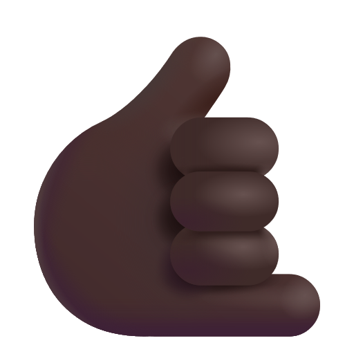 Call Me Hand: Dark Skin Tone on Microsoft 3D