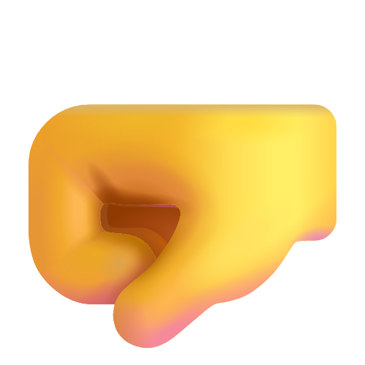 Left-facing Fist on Microsoft 3D