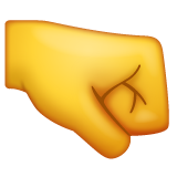 Right-facing Fist on WhatsApp