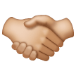 Handshake: Medium-Light Skin Tone on Samsung