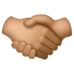Handshake: Medium Skin Tone on Samsung