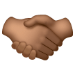 Handshake: Medium-Dark Skin Tone on Samsung
