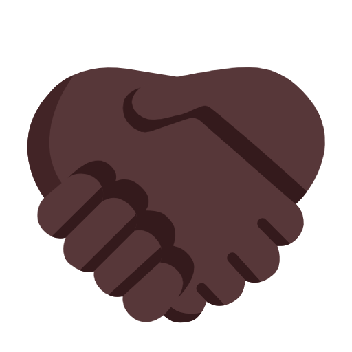 Handshake: Dark Skin Tone on Microsoft Fluent