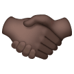Handshake: Dark Skin Tone on Samsung
