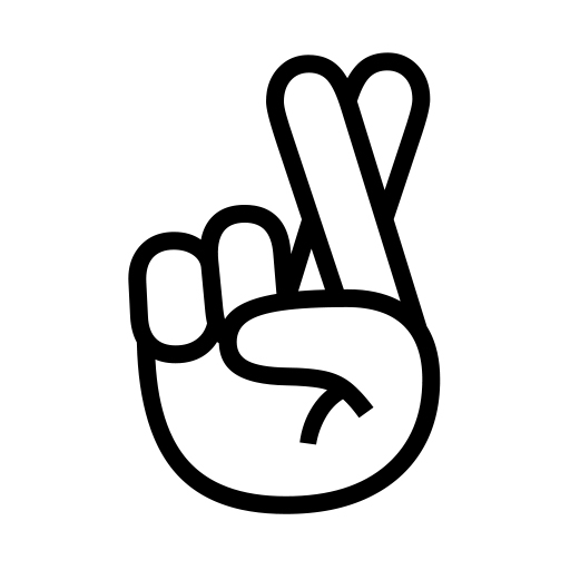 Hand With Index And Middle Fingers Crossed on Noto Emoji