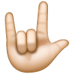 I Love You Hand Sign: Light Skin Tone on Samsung