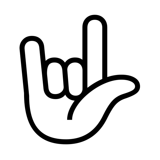 I Love You Hand Sign on Noto Emoji