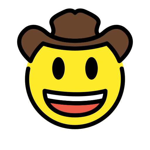 Face With Cowboy Hat on OpenMoji
