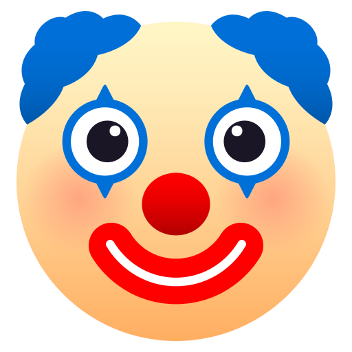 Clown Face on JoyPixels