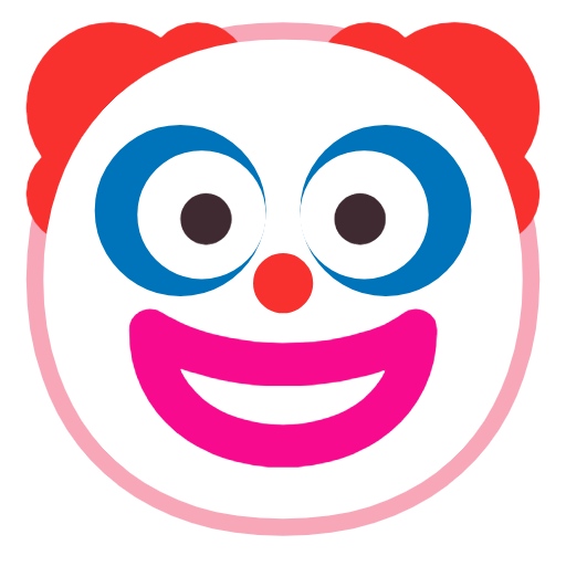 Clown Face on Microsoft Fluent