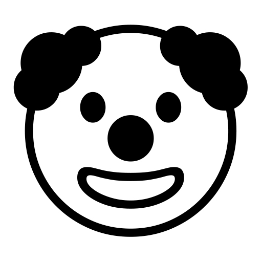 Clown Face on Noto Emoji