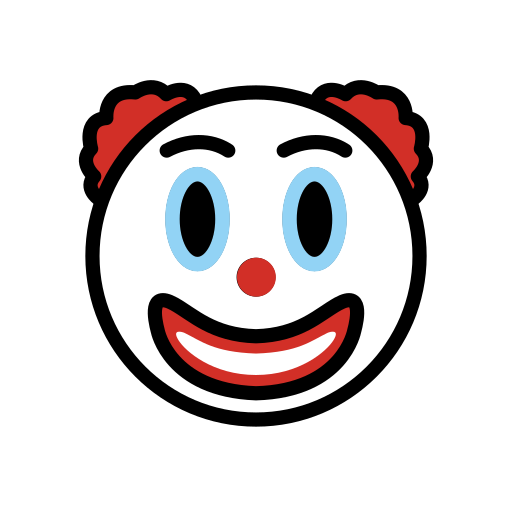 Clown Face on OpenMoji