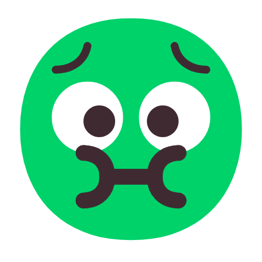 Nauseated Face on Microsoft Fluent