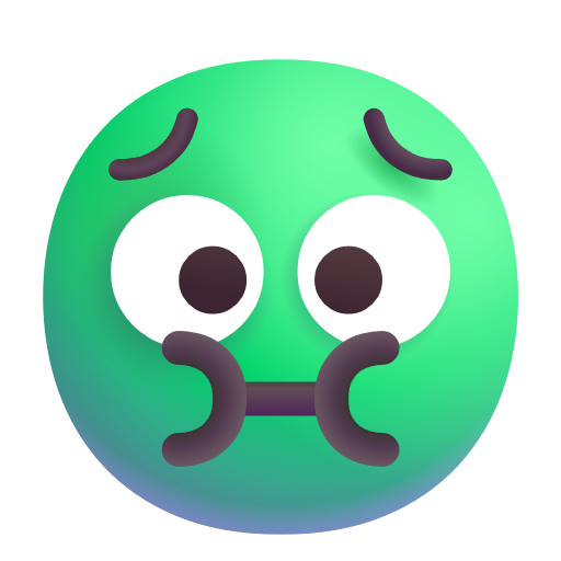 Nauseated Face on Microsoft 3D