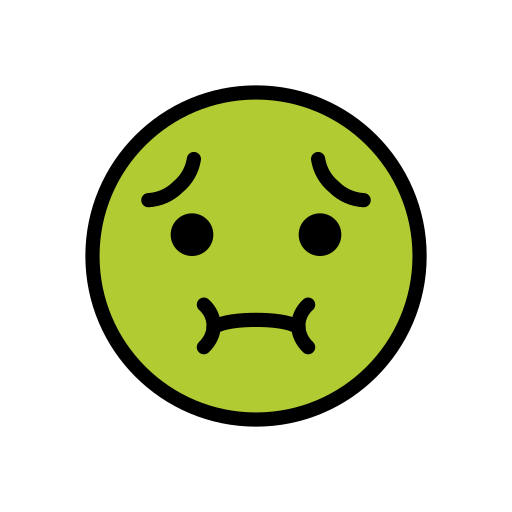 Nauseated Face on OpenMoji