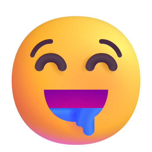 Drooling Face on Microsoft 3D