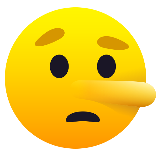 Lying Face on JoyPixels