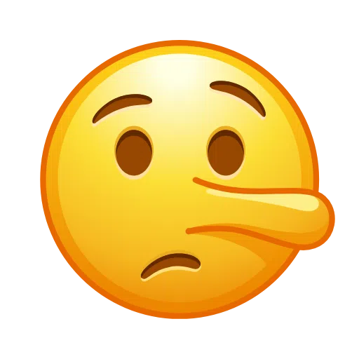 Lying Face on Telegram