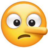 Lying Face on WhatsApp