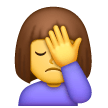 Woman Facepalming on Samsung