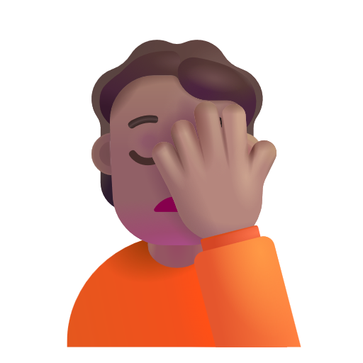 Face Palm: Medium Skin Tone on Microsoft 3D