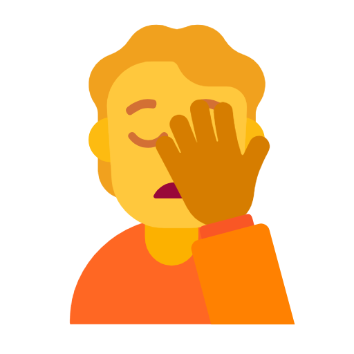 Face Palm on Microsoft Fluent