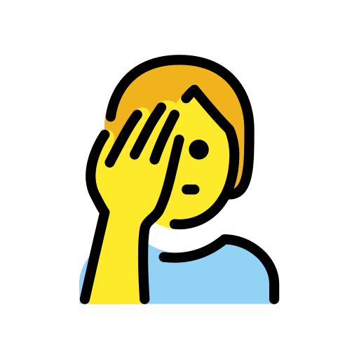 Face Palm on OpenMoji
