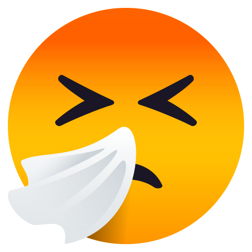 Sneezing Face on JoyPixels